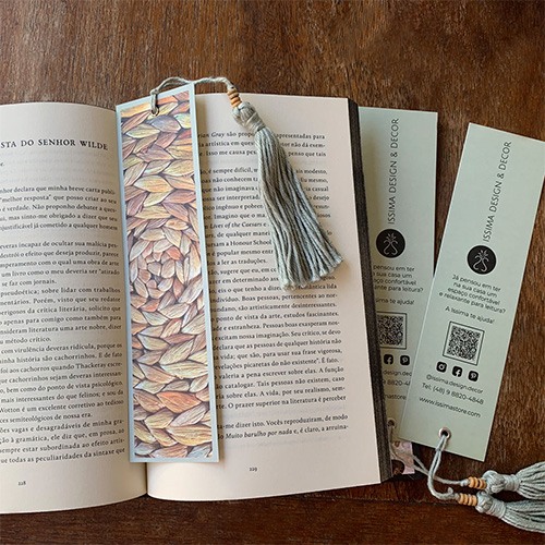 Marcador de páginas com aroma Acqua d´Issima